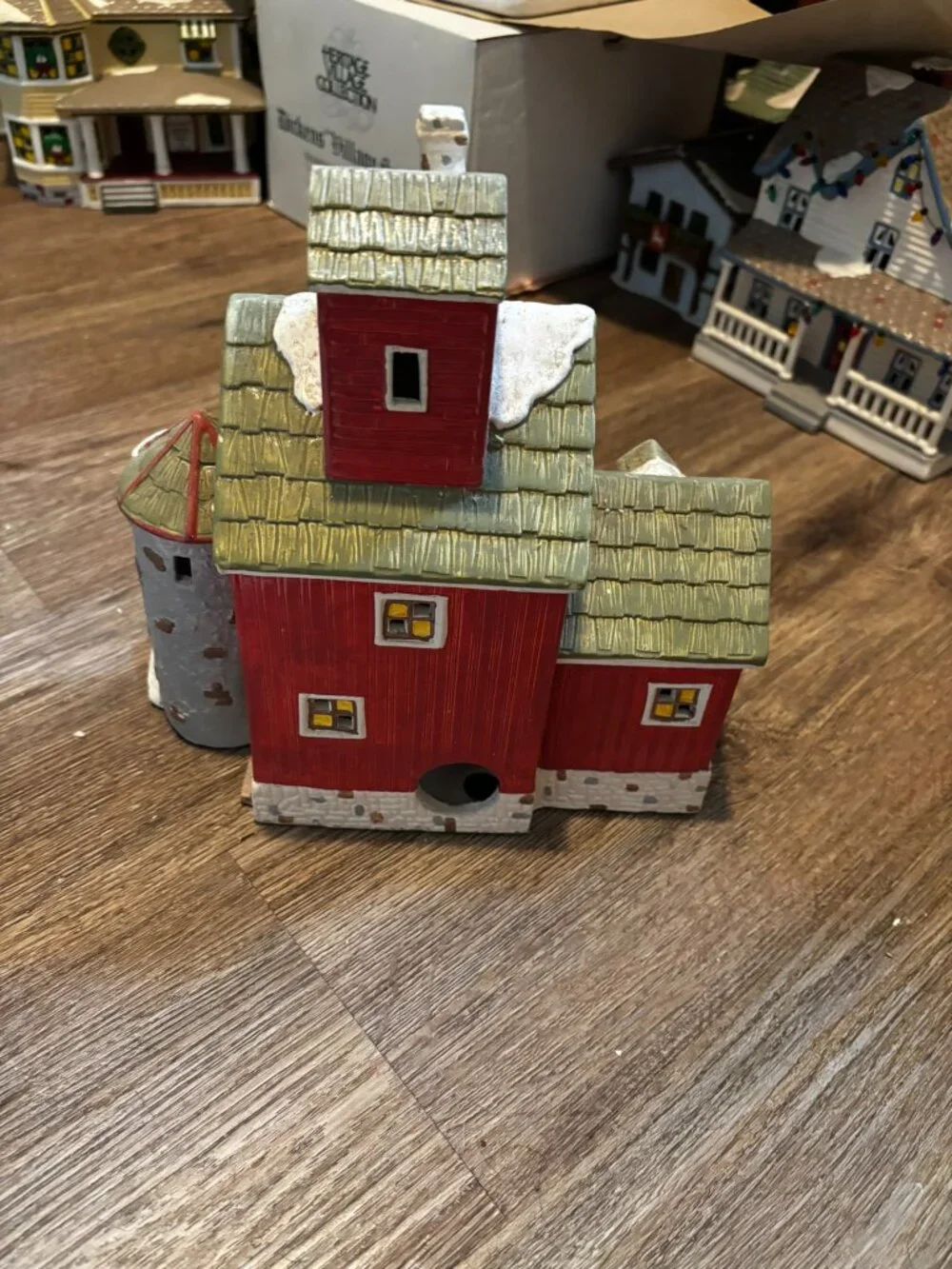 Department 56 Christmas village light up building J. Youngs Granary